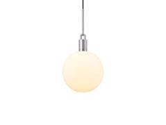 Buster+Punch - Forked Globe Pendelleuchte Dim. Large Opal/Steel