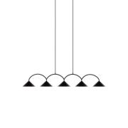 Globen Lighting - Curve 5 Pendelleuchte Black