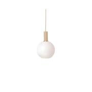 Ferm Living - Collect Pendelleuchte Opal Sphere Low Cashmere