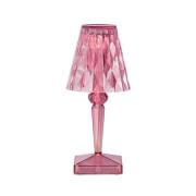 Kartell - Battery Portable Tischleuchte IP54 Pastel Rosa