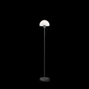 Floor lamp Vienda black / glass (Schwarz)