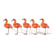 Flamingor acrylic 5pcs LED (ROT)