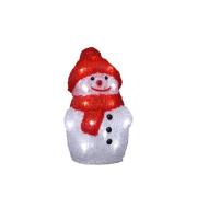 Snowman acrylic LED 22cm (Klar / durchsichtig)