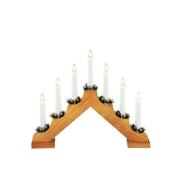 Elektrischer Kerzenhalter 7 lj Holz (Eiche)