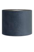 Shade cylinder 50-50-38 cm VELOURS dusty blue (Blau)