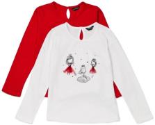 Luca &  Lola Martina Top, White/Red 110-116