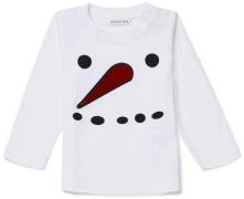 Luca &  Lola Top Baby Snowman, White 56