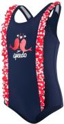 Speedo Spashmaster Frill Badeanzug, Navy/Red 92