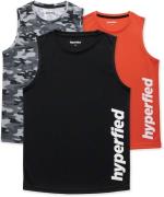 Hyperfied Bounce Tanktop 3er Pack, Black/Camo Black/Koi 150