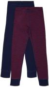 Luca &  Lola Toto Lange Unterhose 2er-Pack, Navy/Stripes 134–140