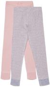 Luca &  Lola Toto Lange Unterhose 2er-Pack, Pink/Stripes 146–152