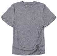 Hyperfied Jersey Knot Logo Top, Grey Melange 158–164