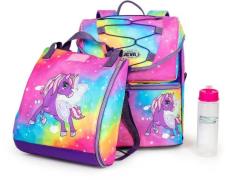 Jeva Intermediate Kinder Rucksack 21 L, Rainbow Alicorn