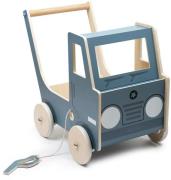 Smallstuff Lauflernwagen Truck aus Holz, Blau, Babyspielzeug