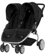 Britax Römer Geschwisterwagen B-Agile Double, Cosmic Black, Schwarz