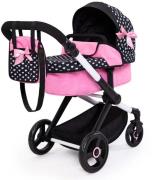 Bayer Design Xeo Puppenwagen, Schwarz/Rosa