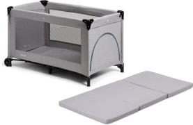 Beemoo CARE Lux Reisebett inkl. Matratze, Grey Melange/Grey Melange