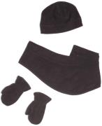 Nordbjørn Trollheim Set Fäustlinge, Mütze, Halswärmer, Black, 3-6 Jahr...