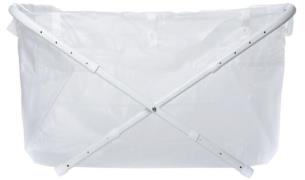 BiBaBad Flexi Klappbare Badewanne 80-100 cm, Transparent