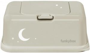 Funkybox Aufbewahrungsbox Feuchttücher Mond, Khaki