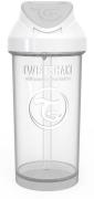 Twistshake Trinkhalmbecher 360ml, Weiß