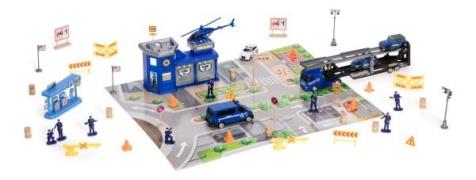 Alex's Garage Polizeistation Spielset 50 Teile