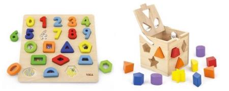 VIGA Holzspielzeug-Set, Babyspielzeug