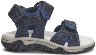 Little Champs Race Glitter Kinder Sandalen, Navy 23