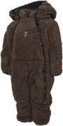 Lindberg Muddus Pile Windfleece-Overall, Dunkelbraun, 98