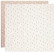 Jollein Musselintuch 2er-Pack 115x115, Twig Wild Rose