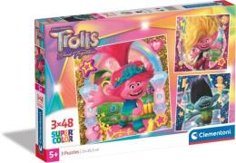 Clementoni Super Color Trolls Puzzles 3x48 Teile