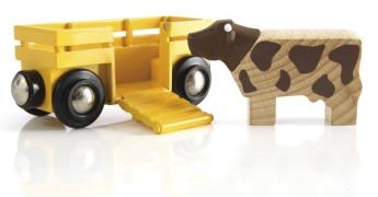 Brio 33406 Tierwagen Mit Kuh