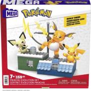 Mega Pokémon Bausatz Pikachu Evolution Set 159 Teile