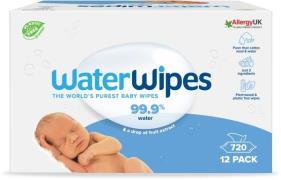 WaterWipes  Plastikfrei Feuchttücher 12x60-Packung