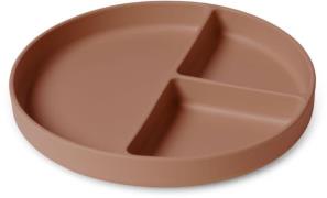 nuuroo Mingo Unterteilter Teller Silikon, Chocolate Malt