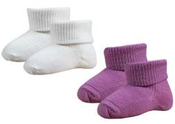 Janus Socken Baby 2er-Pack, Dunkellila, 16-17