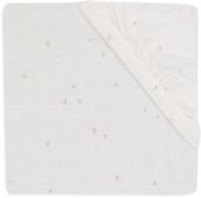 Jollein Spannbettlaken Twinkling 70/75x140/150 cm, Off White/Wild Rose