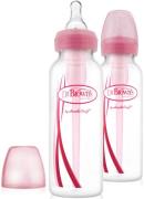 Dr Brown's Babyflasche 250 ml 2er-Pack, Rosa