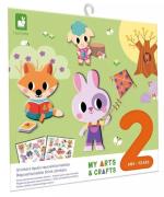 Janod My Arts &  Crafts Wiederverwendbare Dicke Aufkleber, 22 Teile
