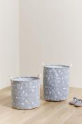 Alice &  Fox Aufbewahrungskorb 2er-Pack Space, Grey/white