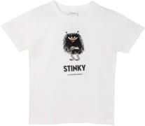 Mumin Figur Stinky T-Shirt, Weiß, 110-116