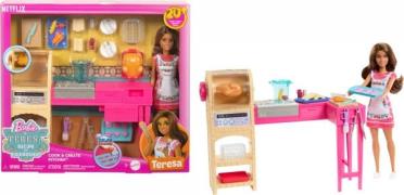 Barbie &  Teresa Recipe for Friendship Spielset Küche mit Puppe