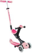 Globber Go-Up Deluxe Lights 3-rädriger Tretroller, Pastel Pink