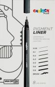 Carioca PLUS Pigmentliner 8er-Pack