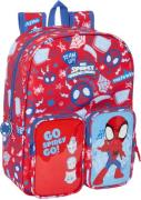 Marvel Spidey Small Kinder Rucksack 10L, Rot/Hellblau