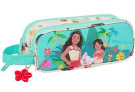 Disney Vaiana Doppel-Federmäppchen, Beige/Türkis