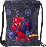 Marvel Spider-Man Turnbeutel Attack, Schwarz/Blau