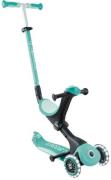 Globber Go-Up Deluxe Lights 3-rädriger Tretroller, Dark Mint