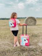 Heys Super Tots Set Koffer &  Kinder Rucksack, Unicorn